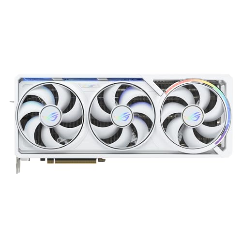 Image of ASUS ROG Astral GeForce RTX 5090 32GB GDDR7 White OC Edition Gaming Quad Fan Graphics Card (NVIDIA DLSS 4, 3.8 Slot Design, PCIe 5.0, 3X DP 2.1b, 2X HDMI 2.1b, White)