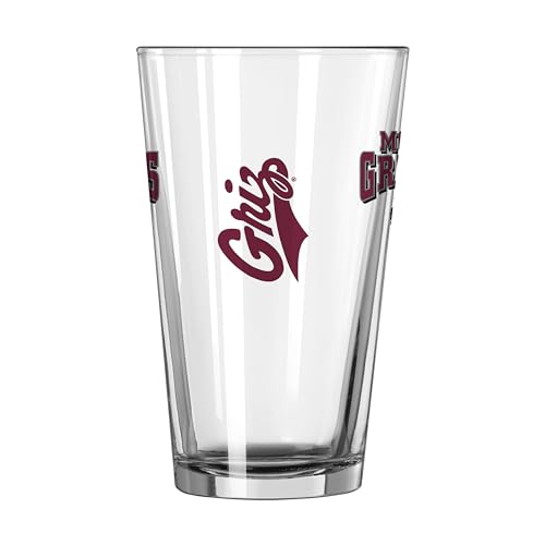 Image of Logo Brands NCAA 16 oz Pint Glass - Durable Glass With Bold Team Color- Chip-Resistant Rim Drinkware For Fans, Tailgates, Home Bars & Everyday Use