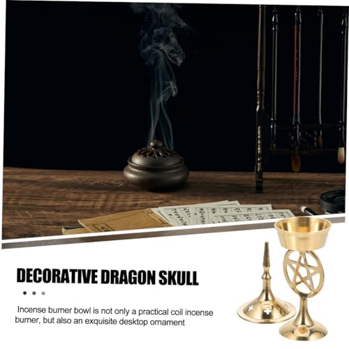Brûleur de parfum laiton MAGICLULU pour brûler vos encens proprement sans risque de cendres