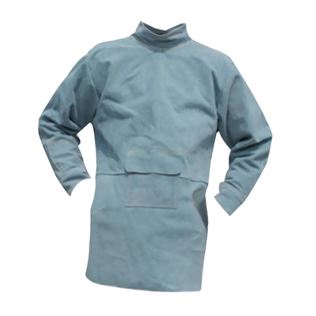 Generic Giacca Da Saldatore in Pelle, Grembiule Protettivo, Abbigliamento Da Saldatore, Tuta Da Saldatura Resistente Al Calore, Adatta per La Saldatura,