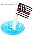 Moon Boat Inflatable Patriotic Pool Drink Holders - Fourth of July Party Supplies - American Flag Cupholder