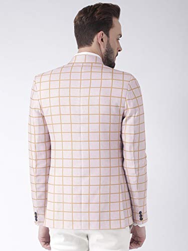 Image of hangup Men's Notch Lapel (D17 Check Blazer Golden 36)