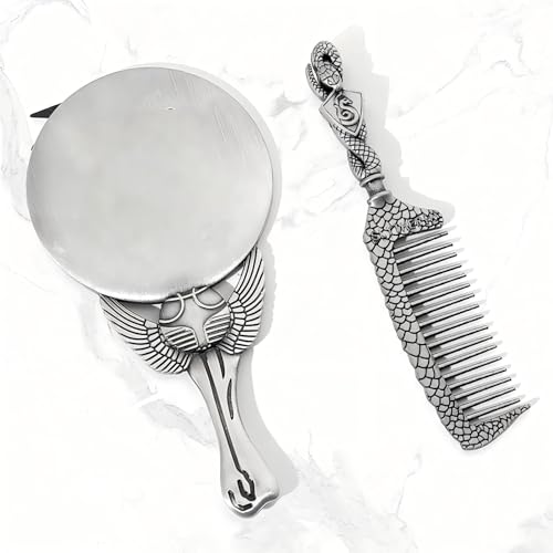 Makeup Brushes Set with Mirror & Comb, Silver Magical Gift Box for Women Girls, Christmas Birthday Gifts for Kids, Eye Shadow Eyeliner Blending Lip Brush — view 3