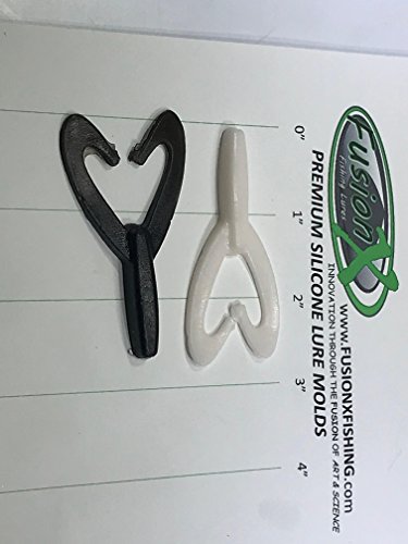 Fusion X Fishing 3" Twin Tail Trailer Bait Soft Plastic Lure Making Starter Kit - Fisherman Gift 7430Mc Twin Swim #TOP4