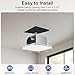 Zomagas Bathroom Exhaust Fan, 110 CFM 1.0 Sone Quiet Bathroom Fan, Ceiling Mount Ventilation Fan for Home/Office/Hotel, 26W Energy-Saving, Square, White