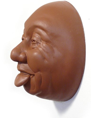 Giggle Face - Whimsical Cast Stone Wall Plaque, Indoor/Outdoor, American Made, 6.25" #TOP2