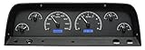 Dakota Digital 64 65 66 Chevy Pickup Truck VHX Analog Dash Gauges Black Alloy Blue VHX-64C-PU-K-B