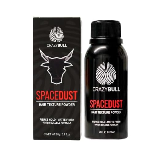 Hair Powder Space Dust 20g - Volumizing, Texturizing Hair Styling Powder for Men - Styler for a Natural Matte Look - Flexible, Strong Hold & No Residue by Crazy Bull - Cruelty-Free & Vegan, 0.7 oz