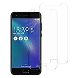 [2 paquetes] Asus Zenfone 4 Max Pro Protector de pantalla, Asus Zenfone 4 Max Pro Protector de pantalla de cristal templado, resistente a los ara�azos protector de pantalla para 5,5 Pulgadas ASUS