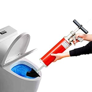 Toiletafvoerblaster Luchtaangedreven plunjerpistool Aluminiumlegering Luchtafvoerblaster Verhogen Luchtopslagtank Multifunctionele pijplijnbagger, gebruikt voor badkamer, afvoerputje, verstopte goot