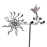 Spinner à Vent, Sculpture de Vent de Colibri, Sculpture de Vent, fileur à Vent en métal...