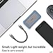 uni USB C Hub 4K, USB Type C 6-in-1 Adapter with 4K HDMI, 100W Power Delivery, 2 USB 3.0, Micro/SD Card Readers, Thunderbolt 3 Compatible with iPad Pro 2020, MacBook Pro, Chromebooks and More