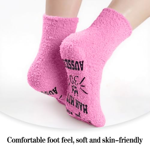 HJDJBD 1 Paar 30 Geburtstag Frauen,30 Geburtstag Frauen Geschenk,Anti Rutsch Socken Damen Geschenk,Beste Kuschelsocken,Lustige Socks,Socken Mit Spruch,Geburtstagsgeschenk für Mutter Tochter Freundin
