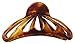 Parcelona French Light Tortoise Shell Brown Rain Drop Small 2 3/4 Inches Jaw Hair Claw Clip Clamp (Light Shell)