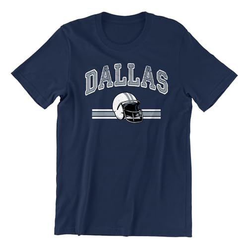Dallas City Shirts Show Your Team Spirit with Short Sleeve Fan Shirt for Men T-Shirt, 3XL, Navy