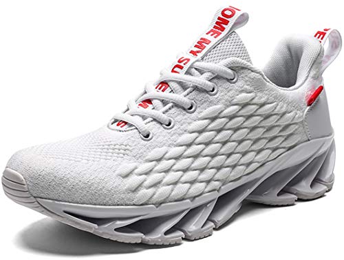 feetmat men's non slip gym sneakers lightweight breathable athletic running walking tennis shoes