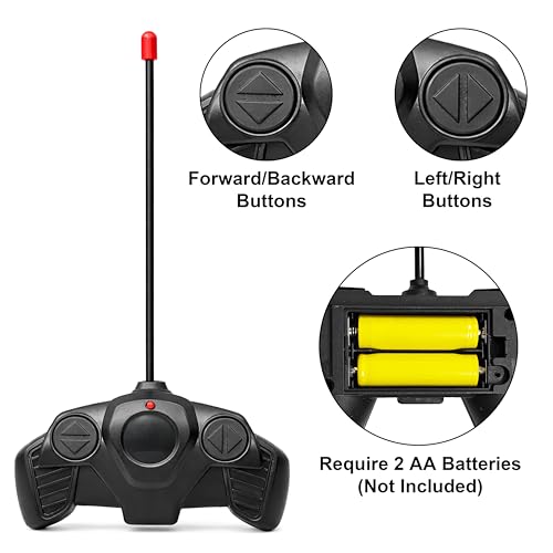 Image of VGRASSP 1:24 Scale Remote Control Racing Car Toy for Kids - 4 Function RC Car with Head Lights and Rechargeable Battery - Color and Design As Per Stock