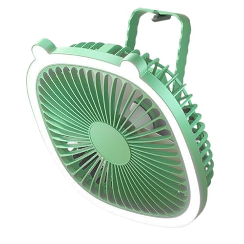 Genérico Ventilador Pequeño De Pared Montado,Ventilador Portátil con Luz para Escritorio | Dispositivo de Enfriamiento Personal para Oficina Playa Dormitorio Crucero Cabecera Tienda Viaje Dormitorio