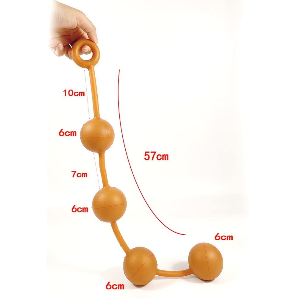 SXOVO Bolas Anales Sex Toýs Male Female - Dilatador Anal Enorme con 4 Bolas, Plug Anal con Anillo Tiro para Masturbación y Masaje Próstata, BDSM Juguetes Eróticos para Pareja Hombre Mujer Sexuales