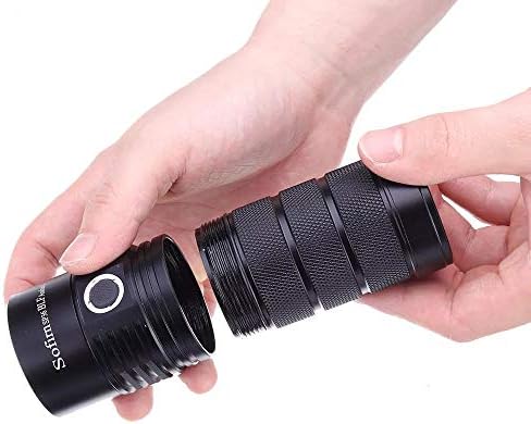 Led Torch, SP36 Powerful Flashlight 5500 Lumen BLF Anduril USB C Charging with 4X Samsung LH351D Powered by Rechargeable 18650 Battery