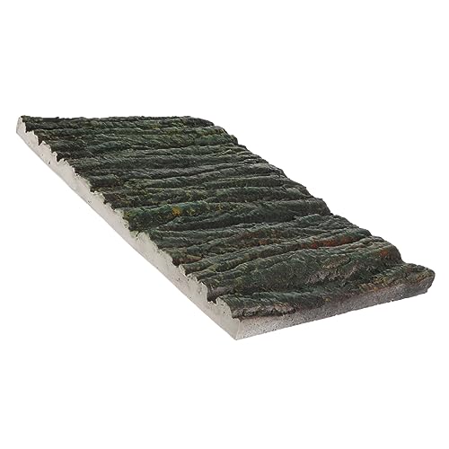 BESTonZON 1Pc Bark Decorative Board for Aquarium and Turtle Tanks Ultra Thin Faux Rock Background Board for Fish Tank and Reptile Enclosure Decor