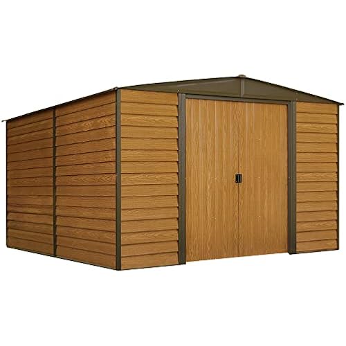 Arrow WR1012 Woodridge EG Steel Storage Shed, 10 by 12-Feet