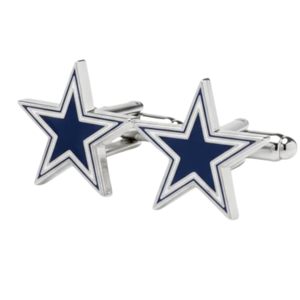 moskai Blue Star Royal Design Cufflinks for Men | Elegant Enamel Finish | Luxury Plated Base Metal | Premium Formal Accessory | Wonderful for Weddings, Parties & Business Wear-picture-28