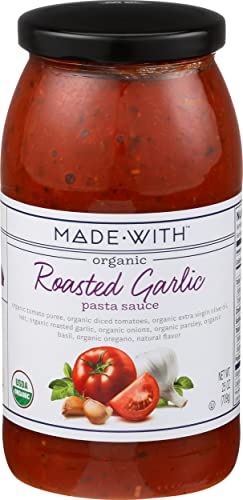 Made With Organic Pasta Sauce Roasted Garlic, 25 Ounce image 2