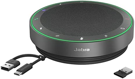 Bild 9 - Jabra Speak2 55 Bluetooth-Freisprechlösung, 4 Mikrofone mit Geräuschunterdrückung, 50 mm Breitband-Lautsprecher, Breitband-Audio, kompakt, tragbar - für MS-Teams zertifiziert, Dunkelgrau