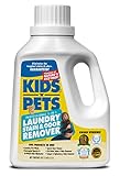 KIDS ‘N’ PETS – 5-In-1 Laundry Stain & Odor Remover – 50 oz – Professional Strength Formula Eliminates Tough Stains & Odors – No Harsh Chemicals, Non-Toxic & Child Safe