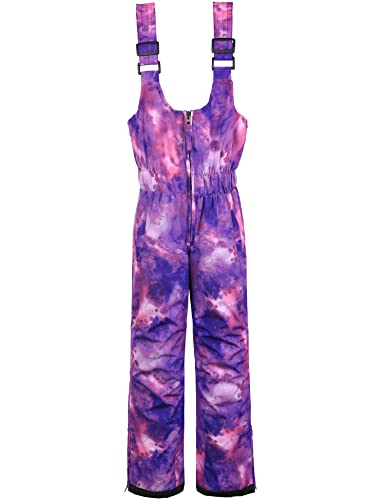 Wantdo Girl's Windbreaker Skiing Bibs Kid Snowbib Classic Water Resistant Overall Practical Outdoor Suit Mountaineering Jumpsuit Purple 14/16 #TOP20