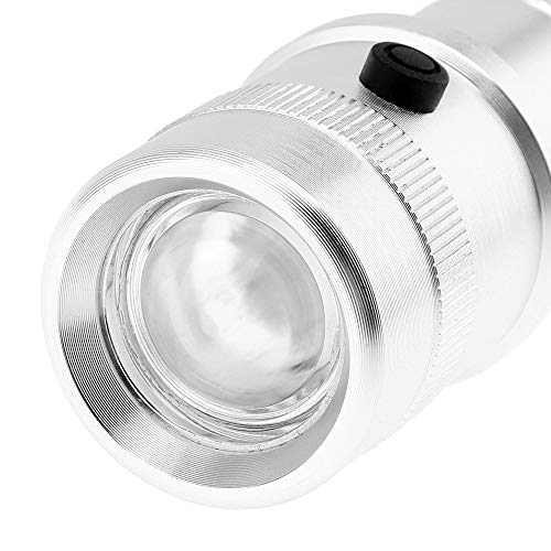 Securitying 10 Color In 1 Led Flashlight, Rgb Color Changing Aluminium Alloy Edison Multicolor Led Torch For Halloween, Daily Lighting, Camping, Hiking, Hunting, Fishing, Backpacking, Gifts (Silver) #TOP5