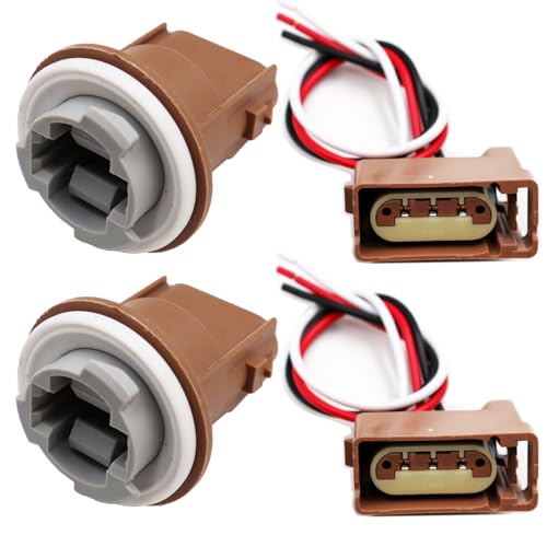 LIZAPUS 2PCS Tail Lights Socket Connector Kit Compatible with Polaris Sportsman 400, 450, 500, 550, 570, 600, 700, 800, 850, ACE, XP 550, XP 850, XP 1000 tail lamps (Rear) 2005-2018 3-PIN 4011101