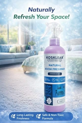 Image of Natural Room Freshener Lemongrass Mist - 500 ml I Plant-Based & Chemical-Free I Skin-Friendly Formula I Long-Lasting Fresh Aroma I Safe for Kids & Pets I Sustainable Home Freshener
