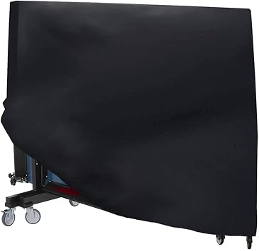 Table Tennis Table Cover Outdoor Indoor Foldable Ping Pong Table Protector Waterproof Dustproof Folding Table Tennis Table Storage Covers 210D Oxford Fabric