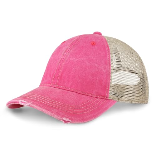 Image of ChoKoLids Vintage Distressed Trucker Hat Adjustable Back Unisex Headwear