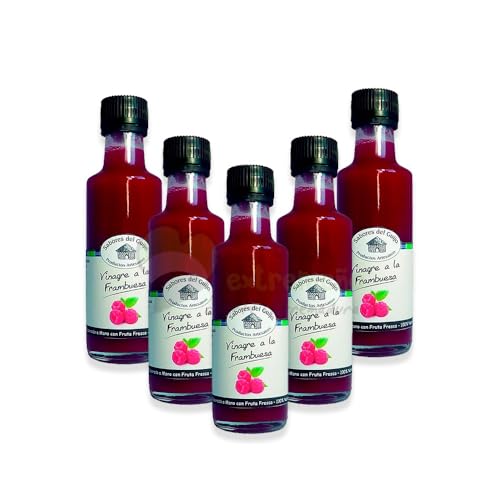 Pack 5 Vinagres Sabores del Guijo Frambuesa Gourmet Extremadura
