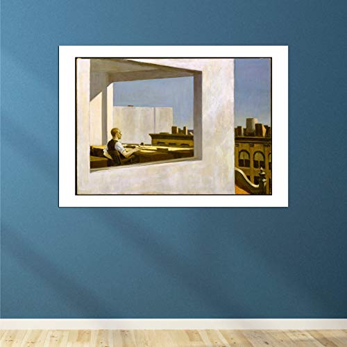 Impression Office in a Small City par Edward Hopper - Grand Format Encadré - 4