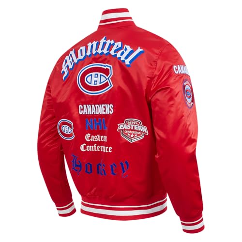 Image of Pro Standard Mens NHL Old English Satin Jacket