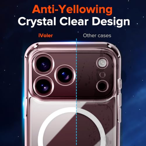 ivoler Klar Magnetisch Hülle für iPhone 18 Pro, 1 Handyhülle mit 2 Stück Panzer Schutz Glas… – Ansicht 6