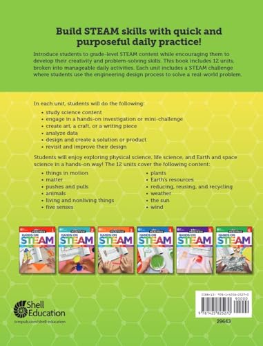 180 Days: STEM/STEAM for Kindergarten Practice Workbook for Classroom and Home, Cool and Fun Practice Created by Teachers (180 Days of Practice) - Image 2