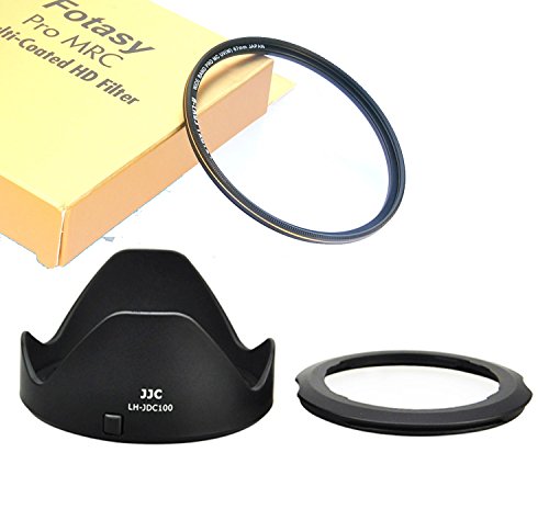 Fotasy LH-JDC100K 67mm Filter Adapter/Lens Hood Set, MRC Nano Multi-Coated UV HD for Canon PowerShot G3 X, replaces anon LH-DC100 & FA-DC67B