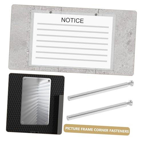 Image of DOITOOL Sturdy Photo Frame Screw Set Brackets Picture Hanging Hardware for Wall Mount Advertising Sign Standoff Screws