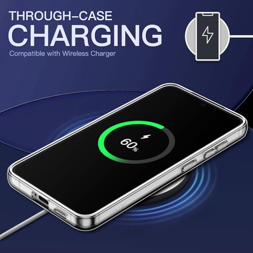 JETech Magnetic Case for Samsung Galaxy S24 Plus 5G, Compatible with MagSafe, Shockproof Protective Phone Cover, Non-Yellowing Hard Clear PC Back (Clear) by JETech - Used condition - Image 7