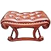 ZDW Sgabello Retrò per Soggiorno, un Unico Creativo Non Slip in Pelle Poggiapiede Moderna Casa Soggiorno Sgabello Rettangolare con Sedile Imbottito/a/52 * 30 * 40 cm