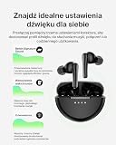Belkin SoundForm Rhythm True Wireless Słuchawki Douszne Bluetooth z Aktywną Redukcją Szumów (ANC) i Mikrofonem, Szybkie Ładowanie USB-C, 28 Godzin Pracy na Baterii, Wodoodporność IPX5 – Czarne
