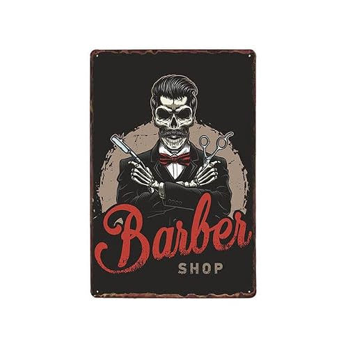 Barber Shop - Metal Tin Sign Retro Vintage Plaque