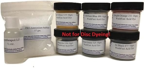 WashFast 6-Dye Acid Dye Sampler