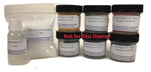 WashFast 6-Color Acid Dye Sampler Set