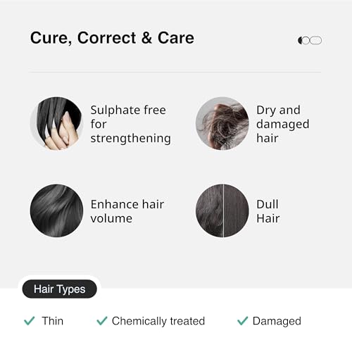 Image of Cureskin Biotin & Collagen Shampoo + Scalp Massager | Sulphate-Free Strengthening Combo | Reduces Hair Fall, Adds Volume & Improves Density | For Thin & Damaged Hair